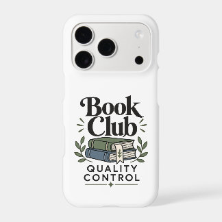 Book Club Quality Control | Bookish Humour Phone C