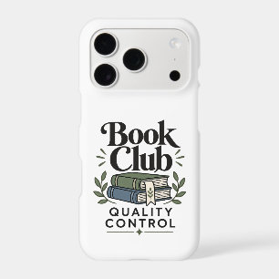 Book Club Quality Control Bookish Humour Phone C
