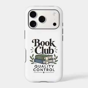 Book Club Quality Control Bookish Humour Phone C