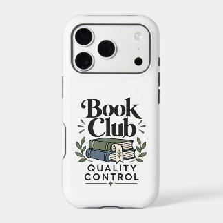 Book Club Quality Control | Bookish Humour Phone C
