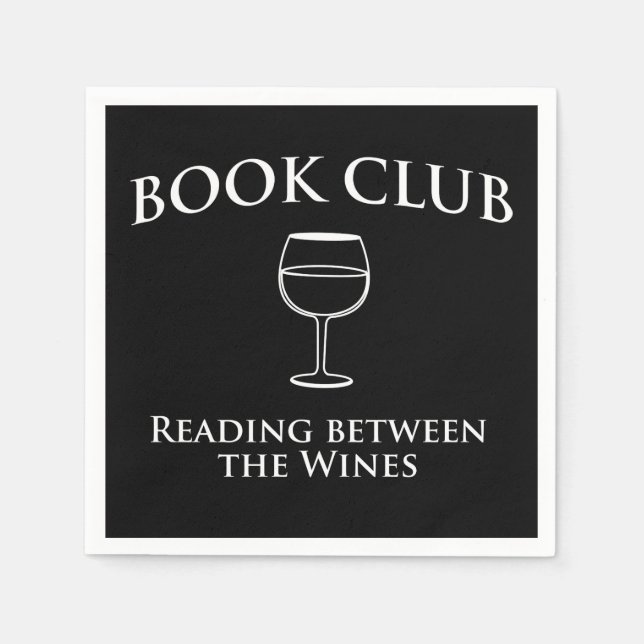Book Club Reading Between the Wines Napkin (Front)