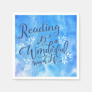 Book Club Reading Group Literary Quote Napkin