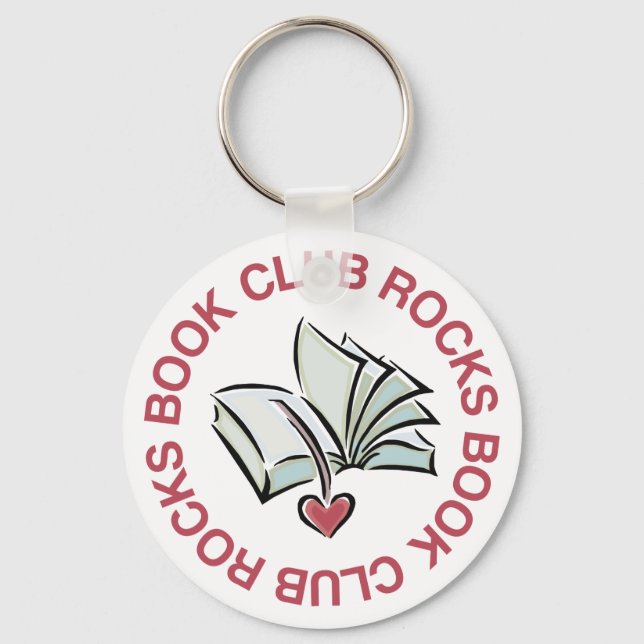 Book Club Rocks Key Ring (Front)