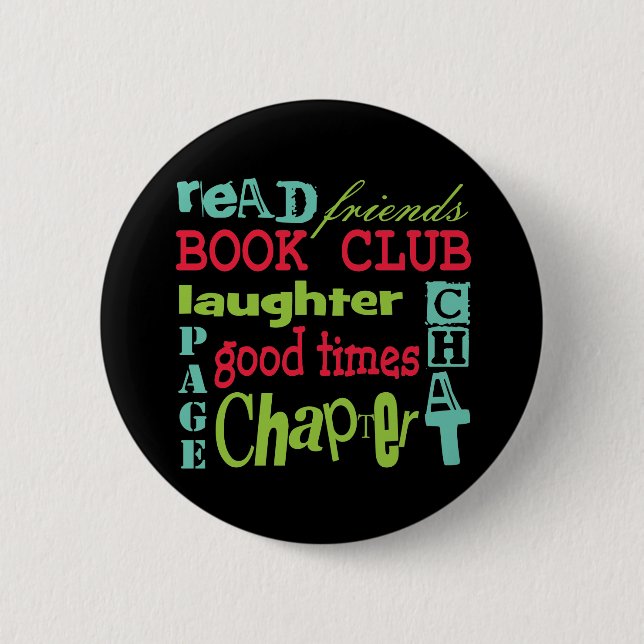 Book Club Subway Design by Artinspired 6 Cm Round Badge (Front)