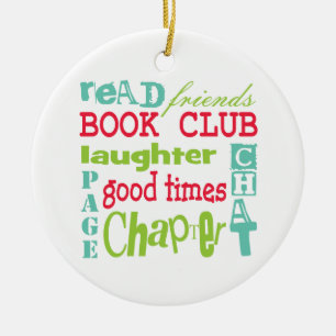 Book Club Subway Design by Artinspired Ceramic Tree Decoration