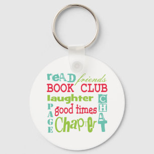 Book Club Subway Design by Artinspired Key Ring