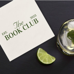 Book club themed party  napkin