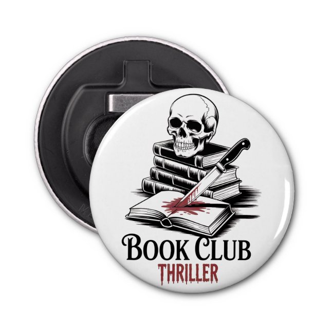 Book Club Thriller Bottle Opener (Front)