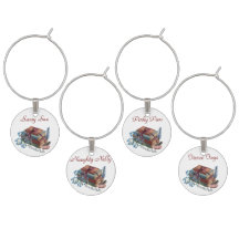 "Book Club Wine Charm – Sip, Chat, Repeat"