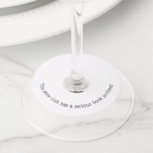 "Book Club" Wine Glass Tags