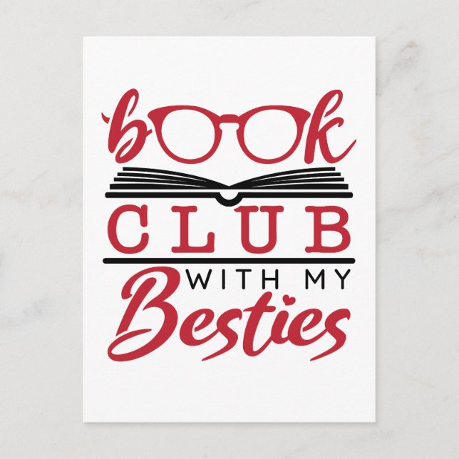 Book Club with My Besties  Postcard (Front)
