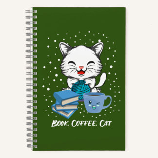 Book Coffee Cat