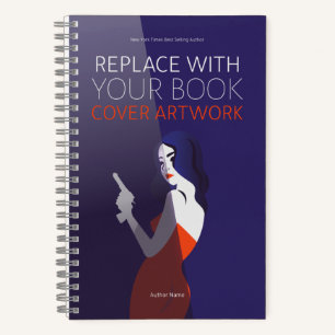 Book Cover Author Book Launch Promotional Notebook