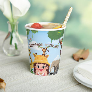 Book Cover   Author Book Launch Promotional Paper Cups