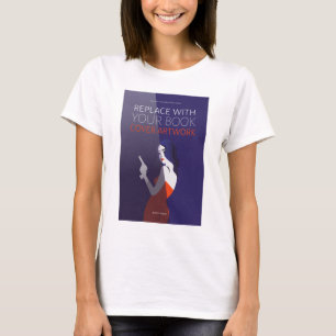 Book Cover   Author Book Launch Promotional T-Shirt