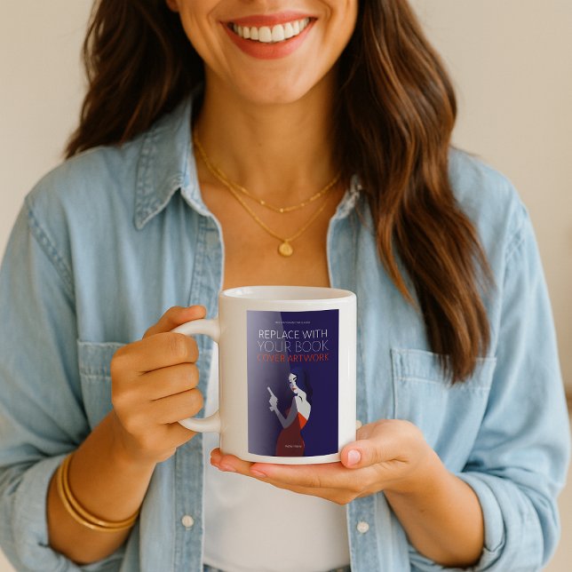 Book Cover | Author Promotional Book Launch  Two-Tone Coffee Mug (Creator Uploaded)