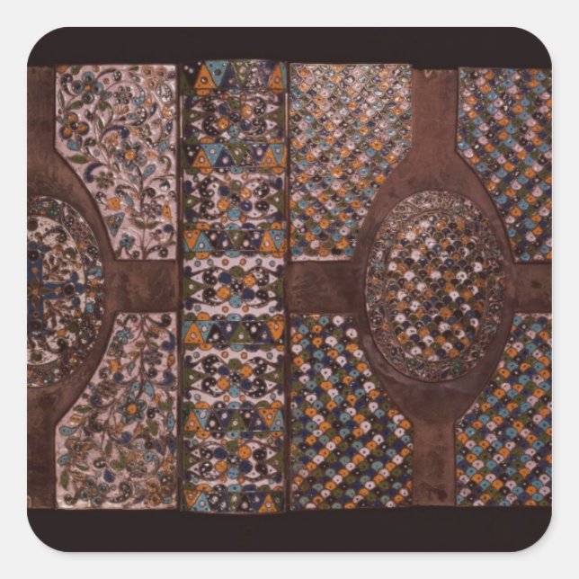 Book cover square sticker (Front)