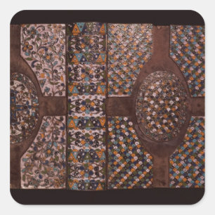 Book cover square sticker