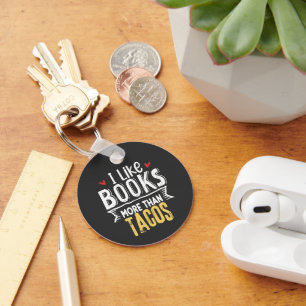 Book Day and Tacos   Key Ring