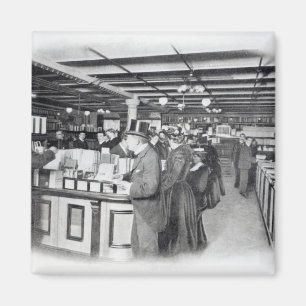Book Department at an Army and Navy store Magnet