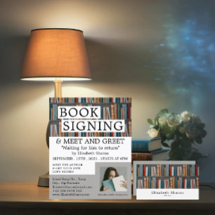 Book Display, Writers Business Card
