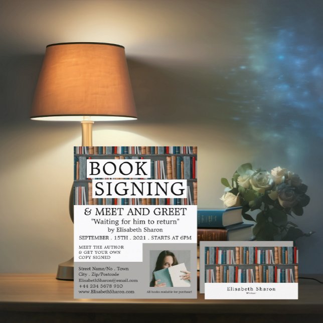 Book Display, Writers Business Card (Creator Uploaded)