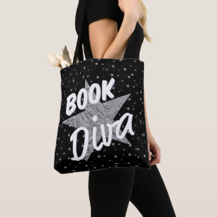 Book Diva All Over Stars Tote Bag