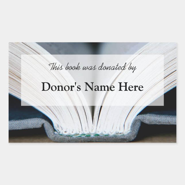 Book Donation Sticker (Front)