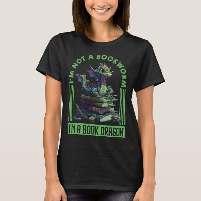 Book Dragon book  Dragon fans Book love Dragon T-Shirt (Front)