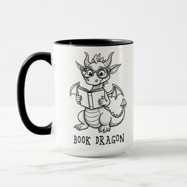 Book dragon mug (Left)