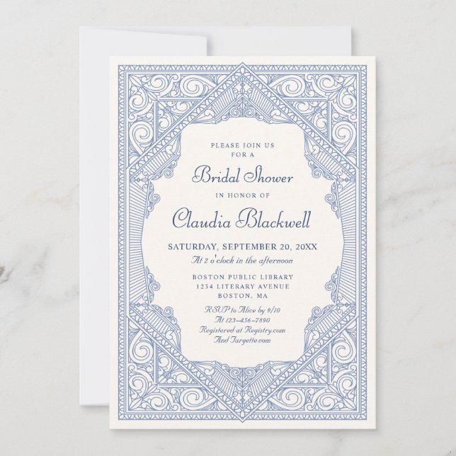 Book Fairy Tale Bridal Shower Invitation (Front)