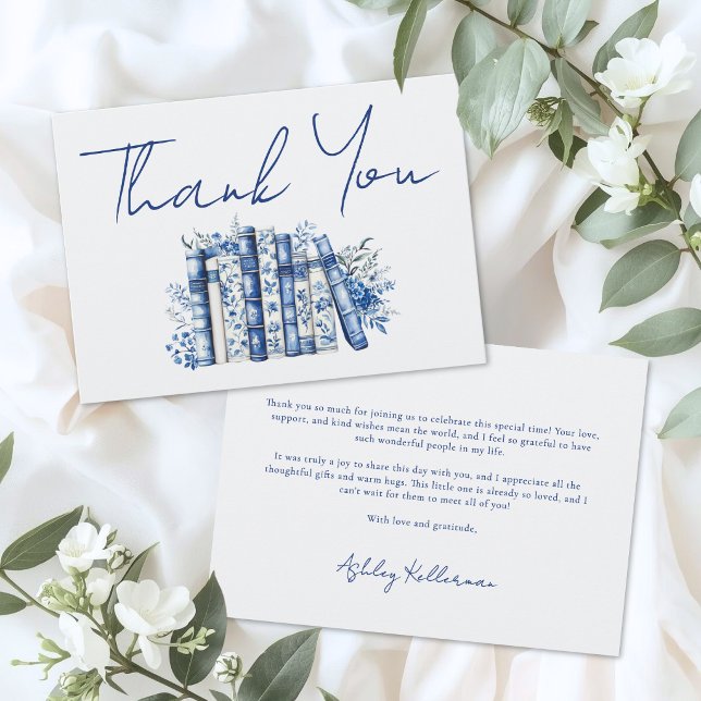 Book Floral Thank You Card (Book Floral Thank You Card)
