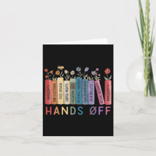 Book Flower Anti Trump Social Security Hands Off P Card