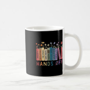 Book Flower Anti Trump Social Security Hands Off P Coffee Mug