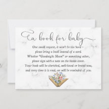 Book for Baby Card, Baby Shower Bring A Book Card