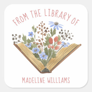 Book From the Library of Bookplate Label