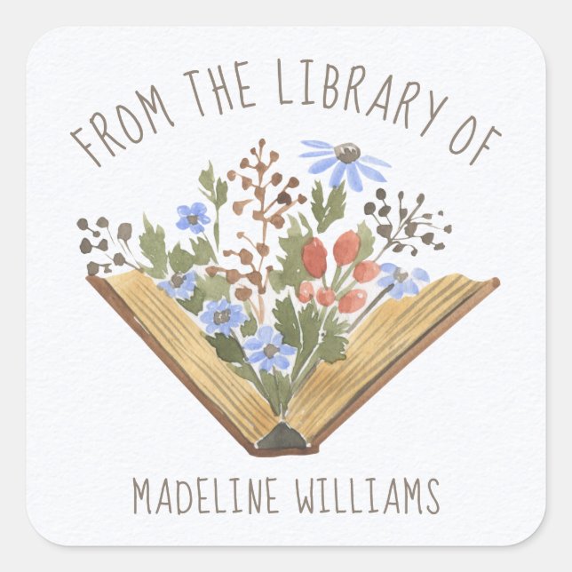 Book From the Library Of  Bookplate Label (Front)