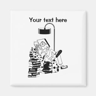 book geek nerd magnet