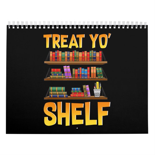 book gift  funny reading lover librarian treat calendar (Cover)
