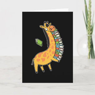 BOOK GIRAFFE CARD