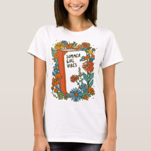 Book Girl Summer Vibes T-Shirt
