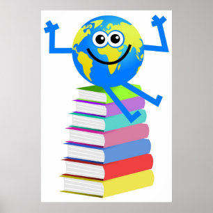 Book Globe Poster