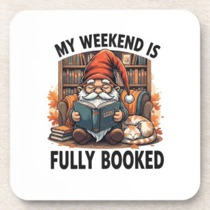 Book gnome design coaster
