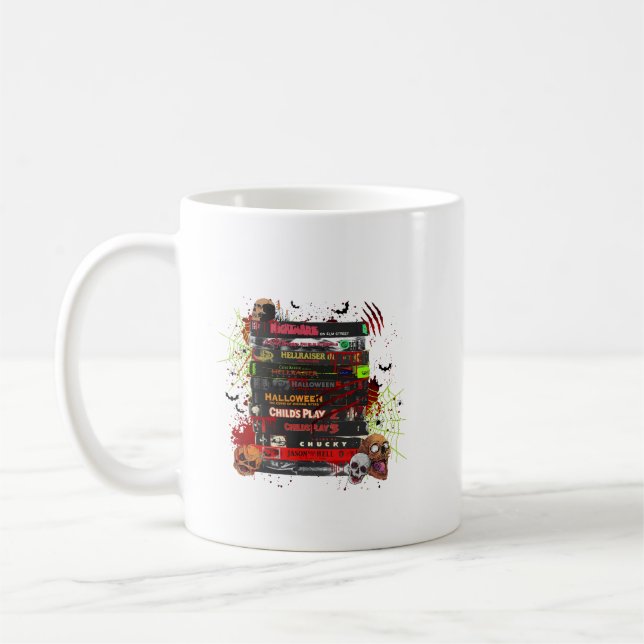 book halloween coffee mug (Left)