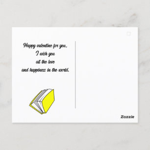 book, Happy valentines day personalise name  Postcard