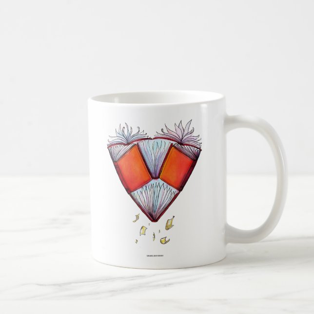 Book Heart Coffee Mug (Right)