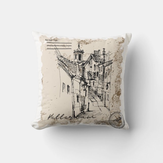 Book Inspired Decorative Pillow (Front)