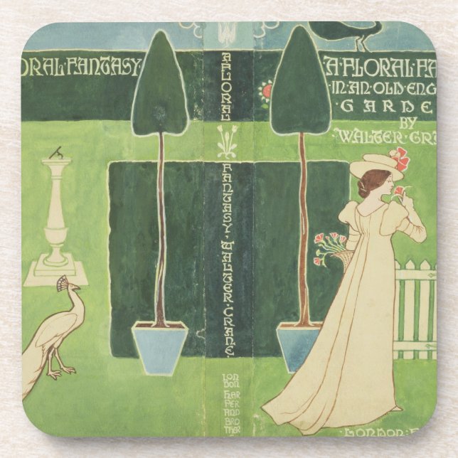 Book Jacket design for 'A Floral Fantasy in an Old Coaster (Front)