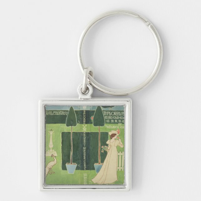 Book Jacket design for 'A Floral Fantasy in an Old Key Ring (Front)