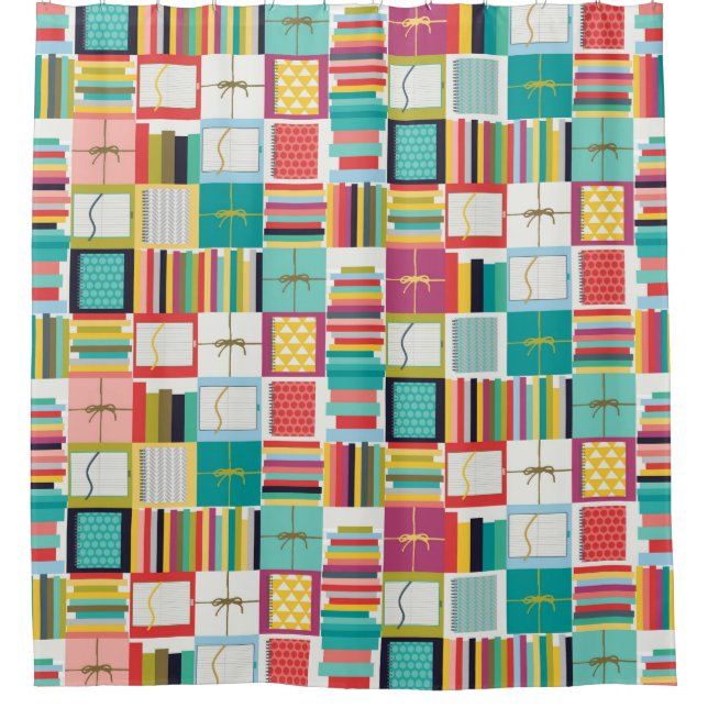book joy shower curtain (Front)